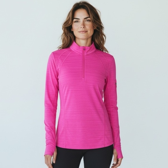 Athleta Tops - Athleta Women's Pacifica UPF Shirt Long Sleeve hot, pink size medium